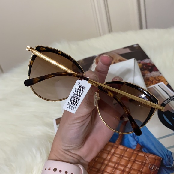 NWT Michael Kors Sunglasses Gold/Tortoise - Picture 5 of 6